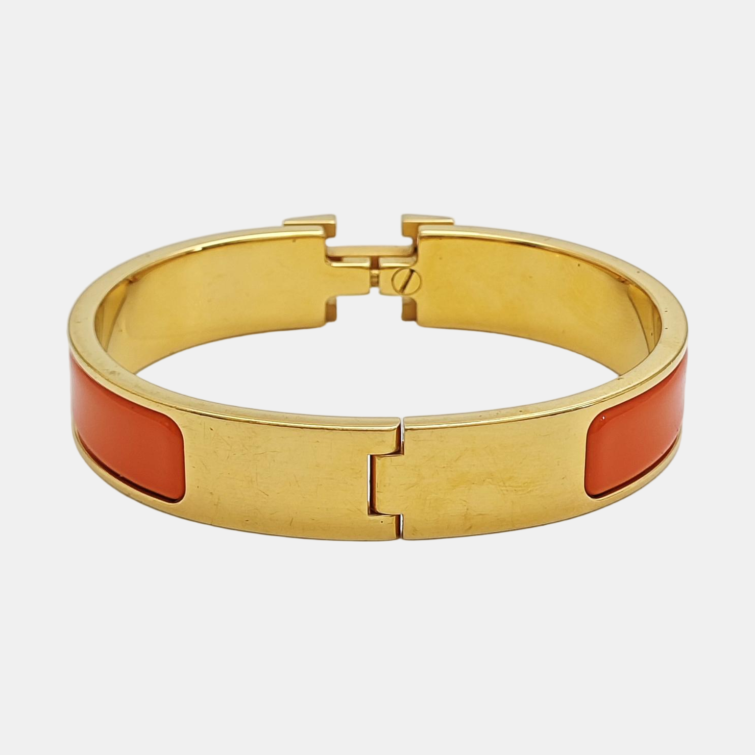 Clic H Metal Gold Bangle