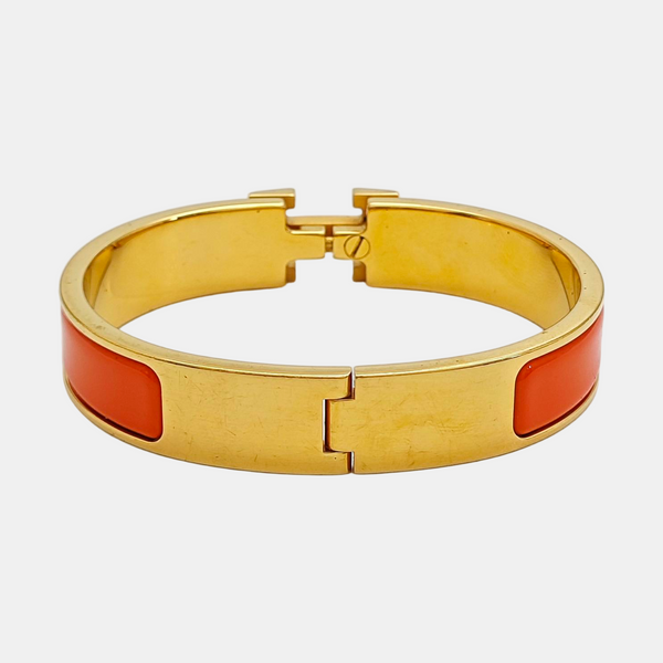 Clic H Metal Gold Bangle