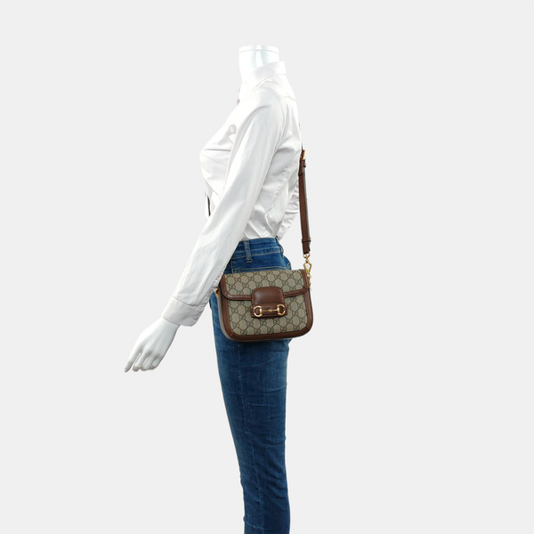 Horsebit 1955 Mini Coated Canvas Beige