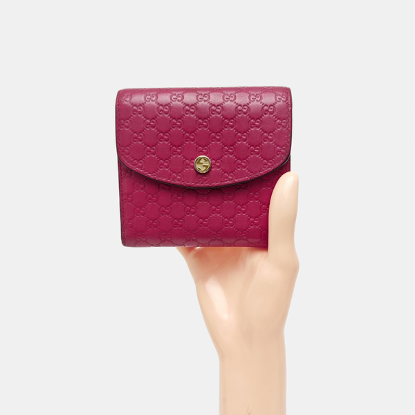 Monogram Calfskin Wallet Red