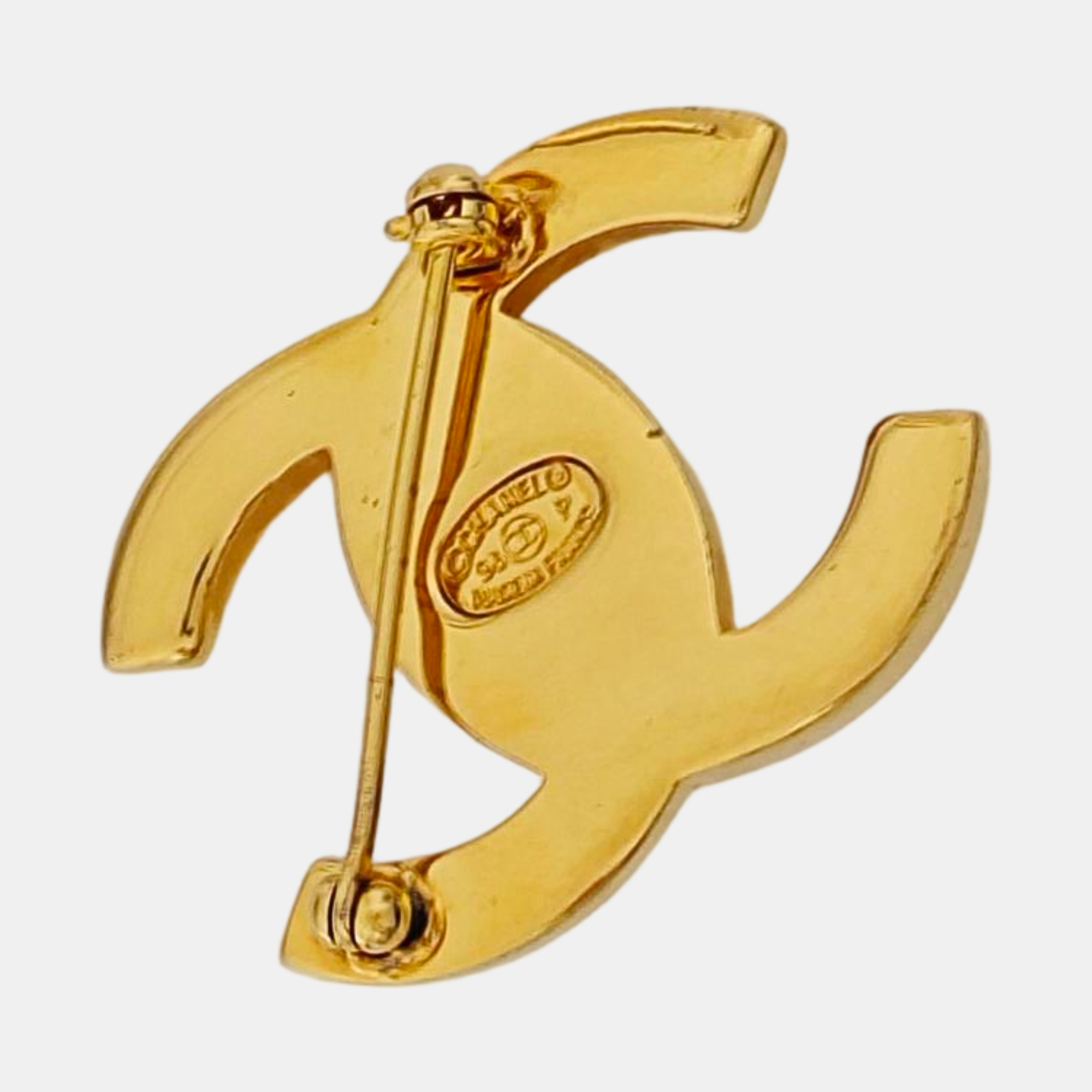 Metal Gold Brooch