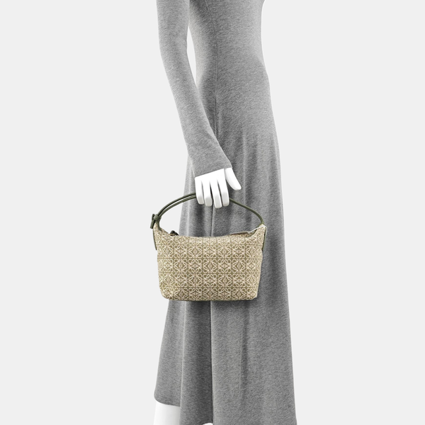 Canvas Top Handle Bag Green