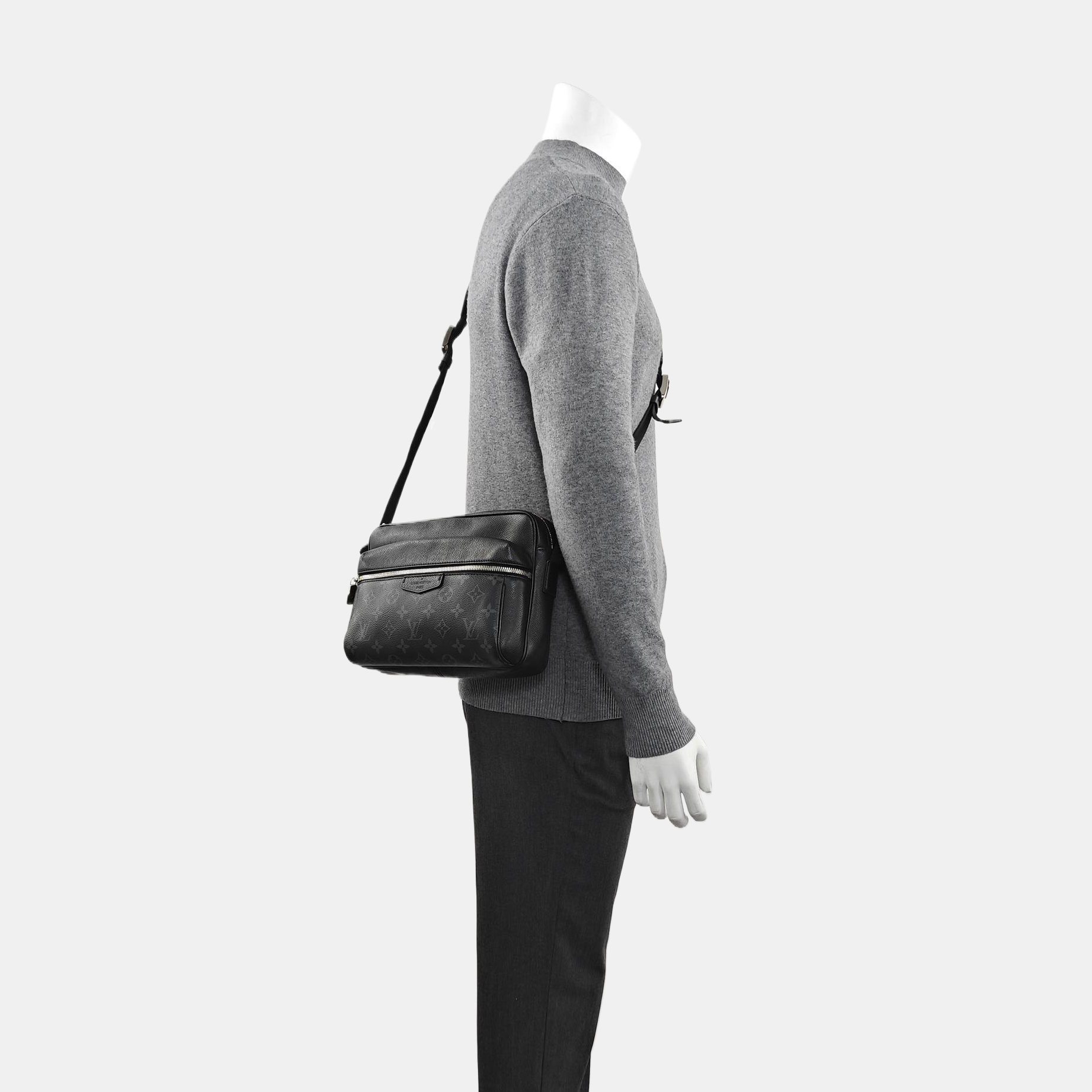 OUTDOOR PM Monogram Coated Canvas Black
