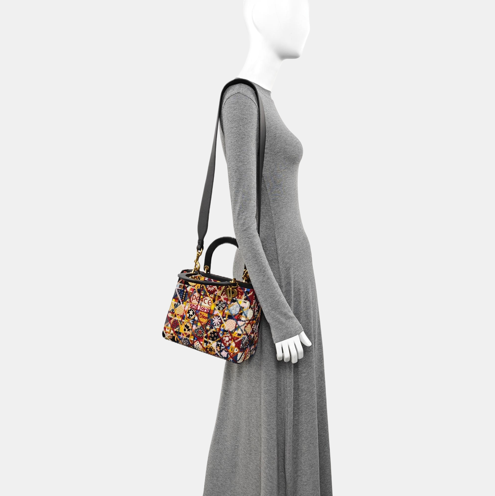 Cannage Fabric Tote Bag Multicolor