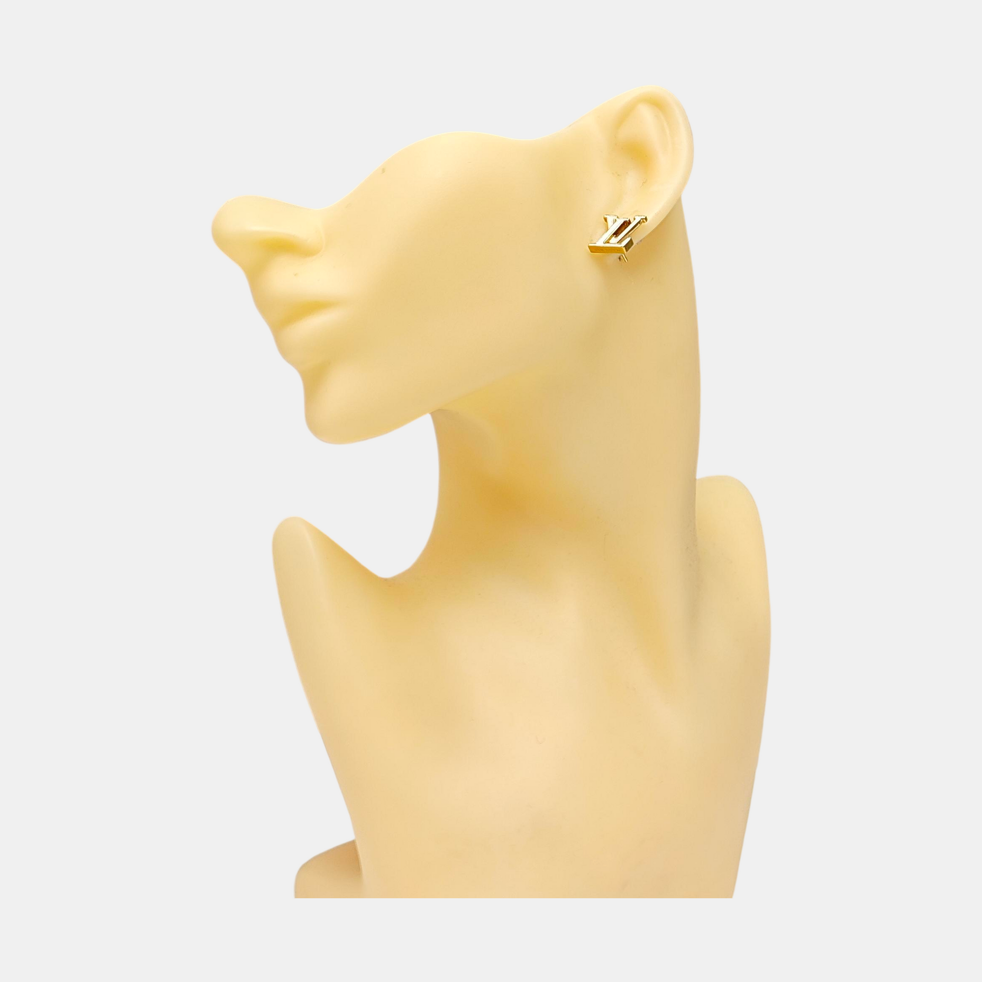 Metal Gold Stud Earrings