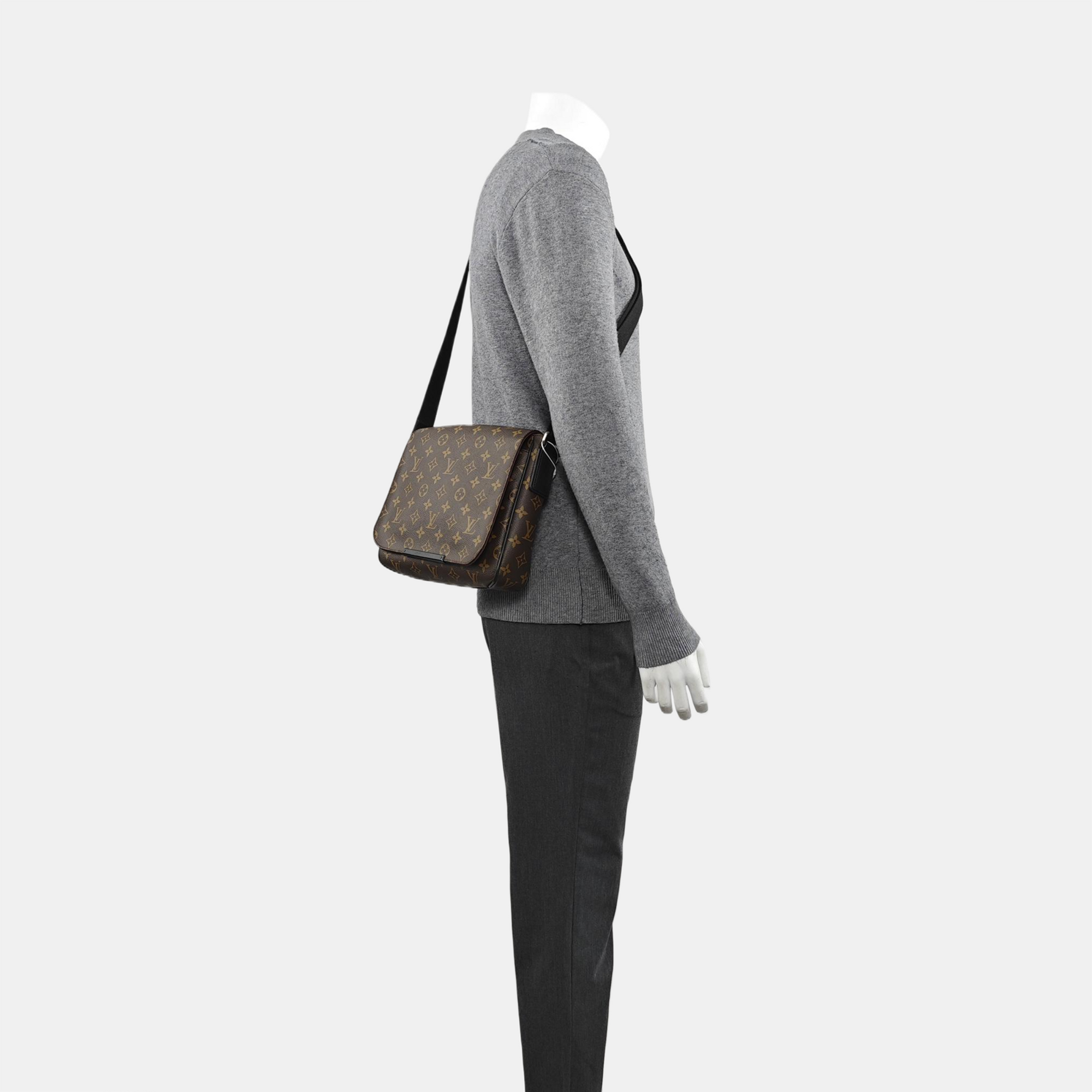 DISTRICT PM Monogram Coated Canvas Brown