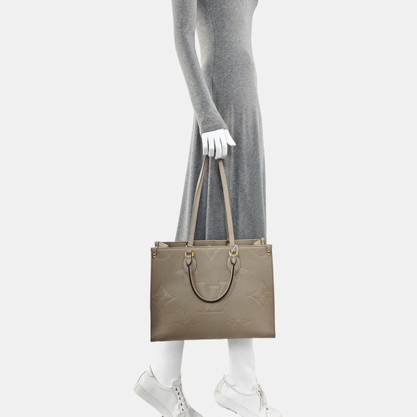 ONTHEGO MM Monogram Calfskin Gray