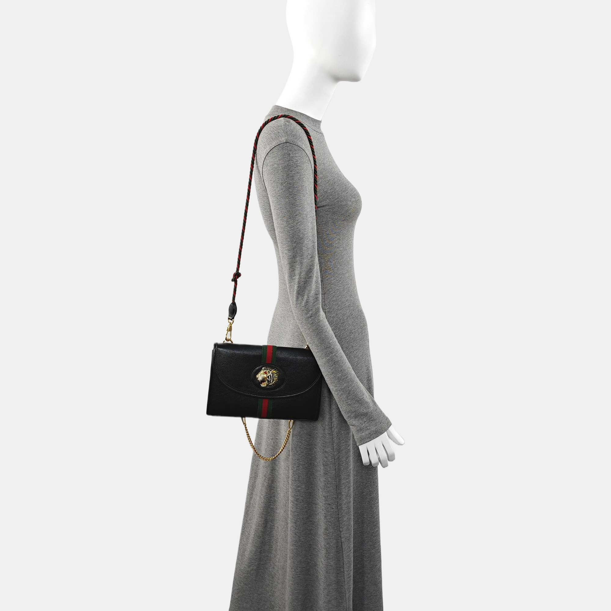 Rajah Small Calfskin Black