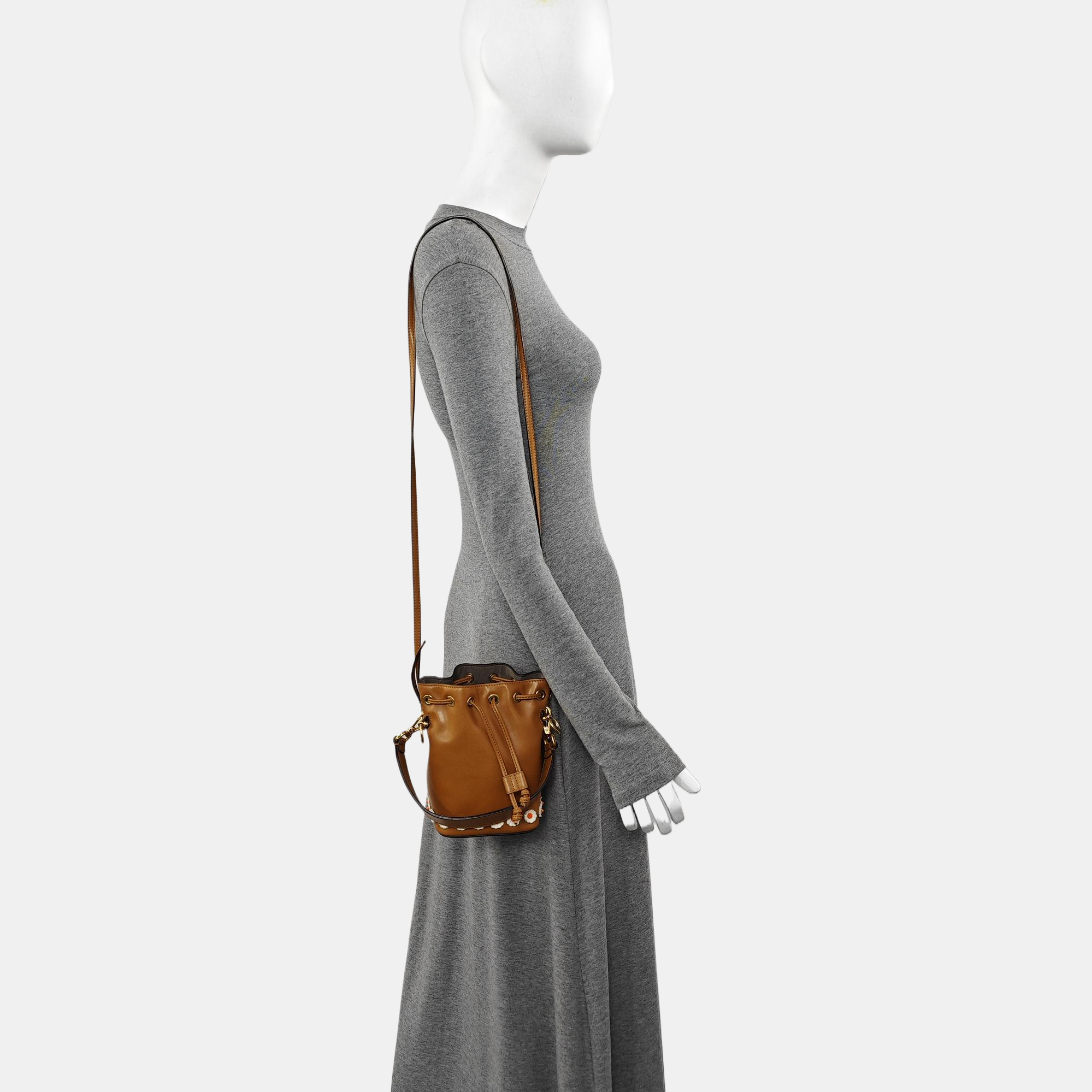 Mon Tresor Mini Calfskin Brown