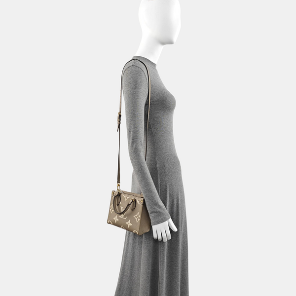 ONTHEGO BB Monogram Calfskin Gray