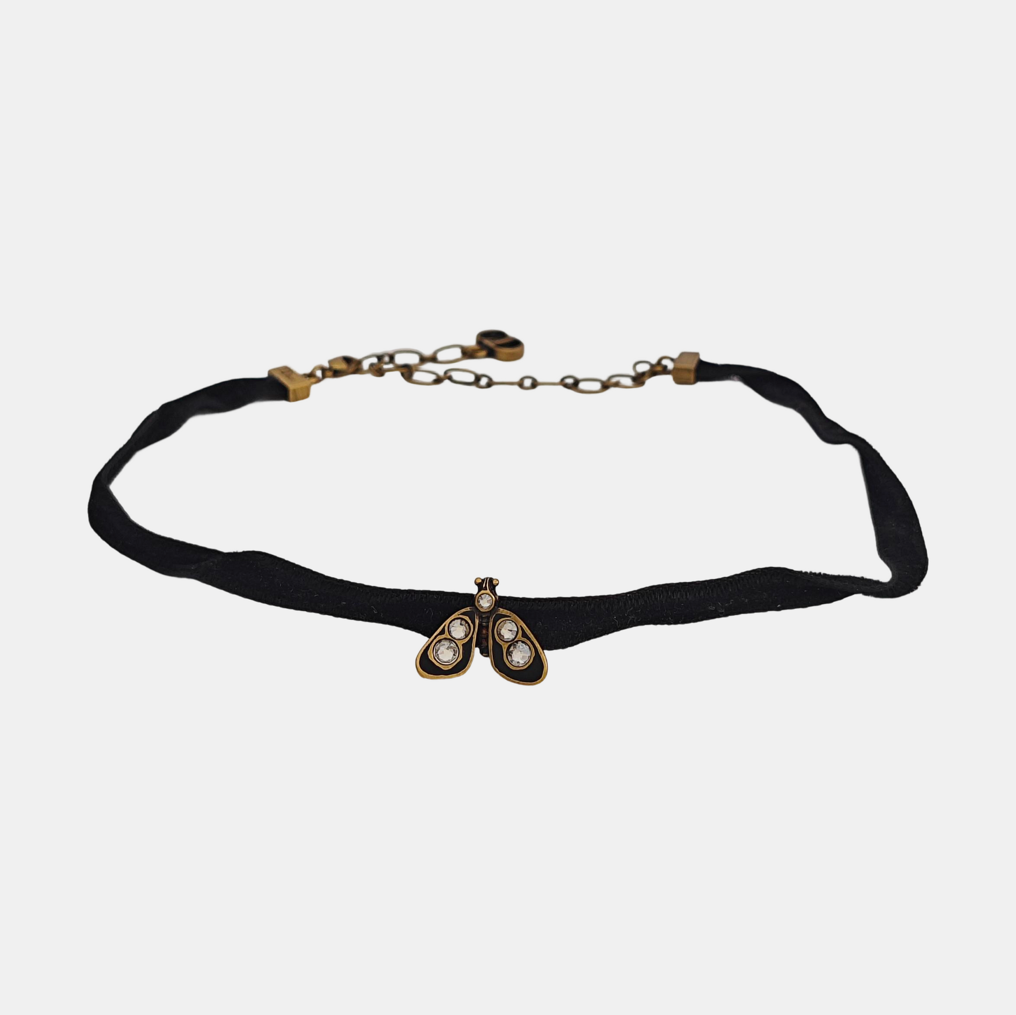 Synthetic Crystal Black Necklace