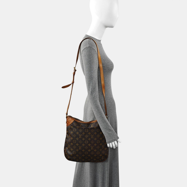 ODEON Monogram Coated Canvas Brown