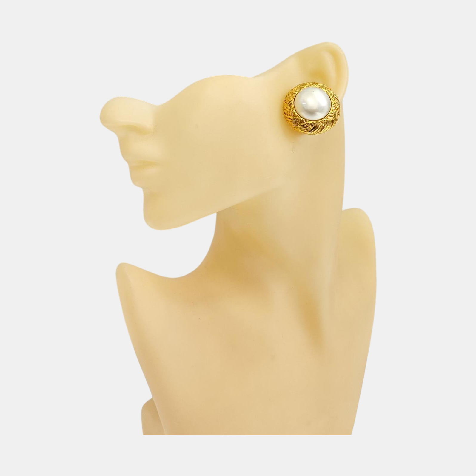 Metal Gold Clip On Earrings