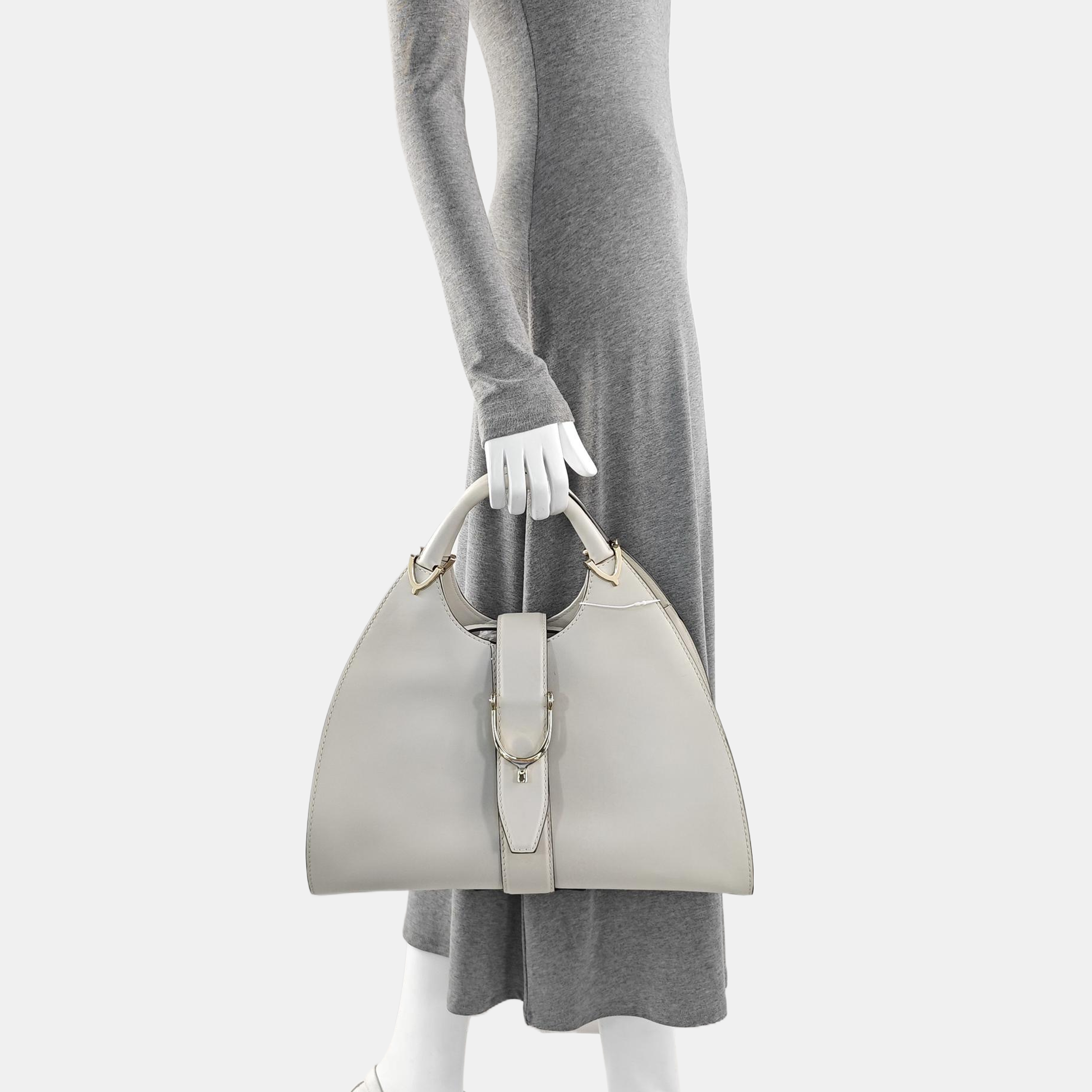 Stirrup Calfskin White