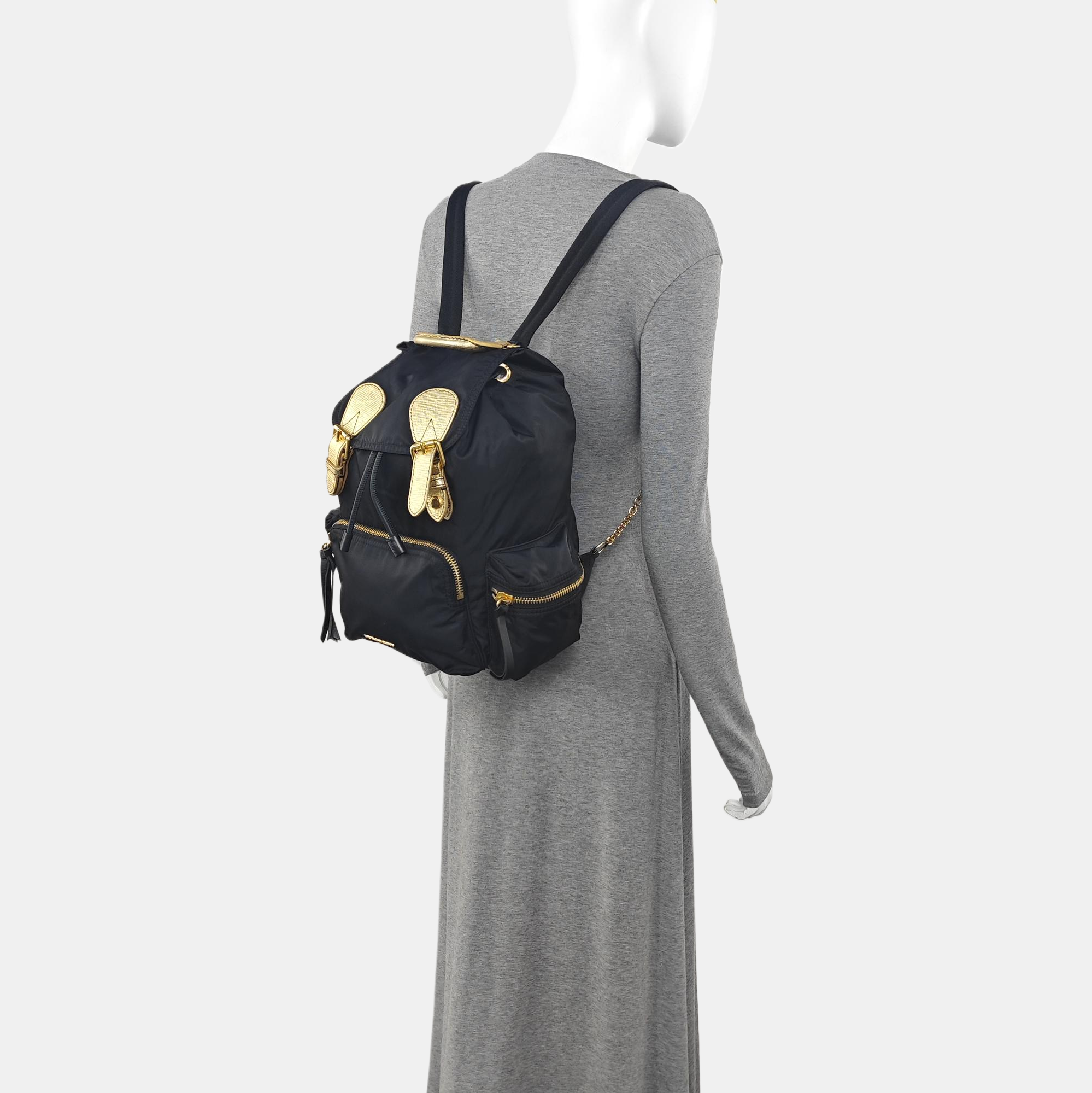 The Rucksack Medium Nylon Black