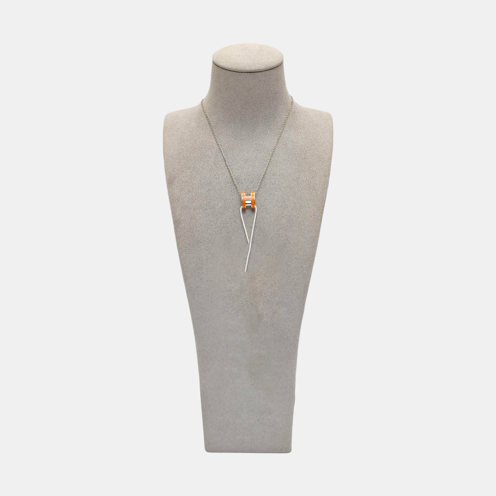 Pop H Metal Silver Necklace