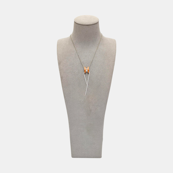 Pop H Metal Silver Necklace