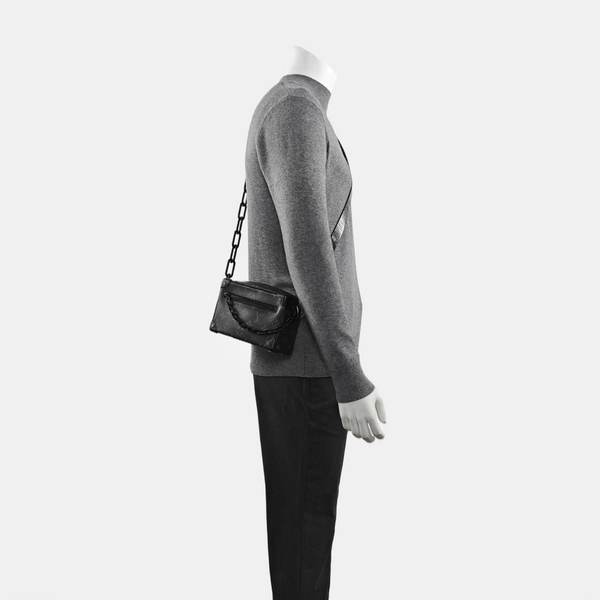 SOFT TRUNK Mini Monogram Coated Canvas Black