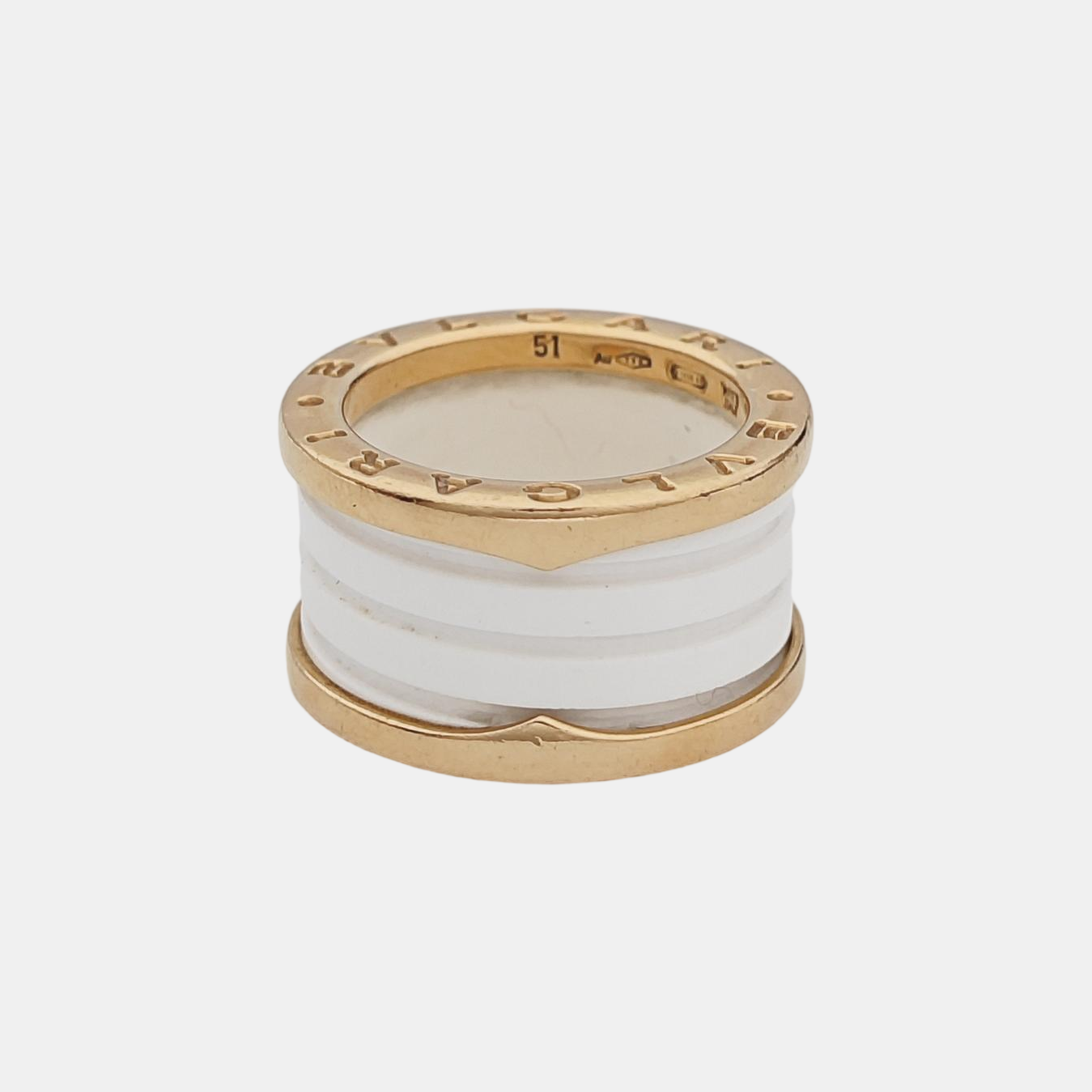 B.ZERO1 18k Rose Gold Ring EU 51
