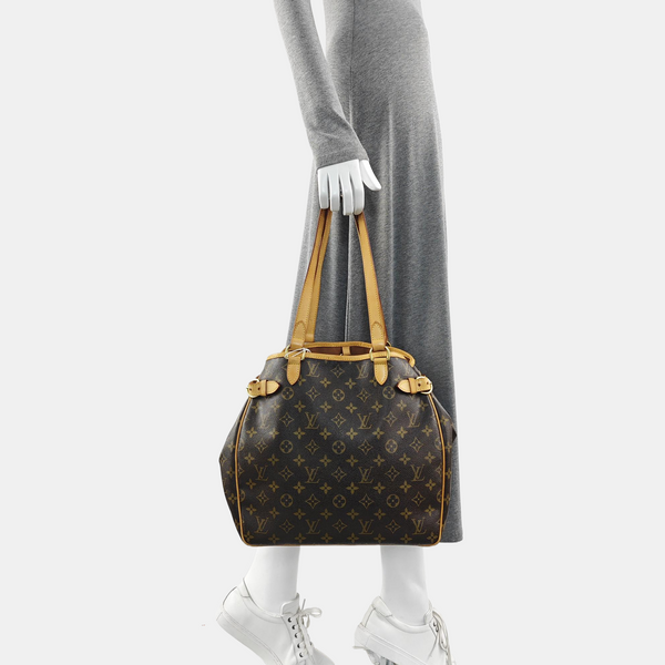 BATIGNOLLES MM Monogram Coated Canvas Brown