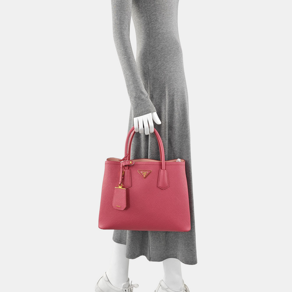 Saffiano Calfskin Tote Bag Medium Red