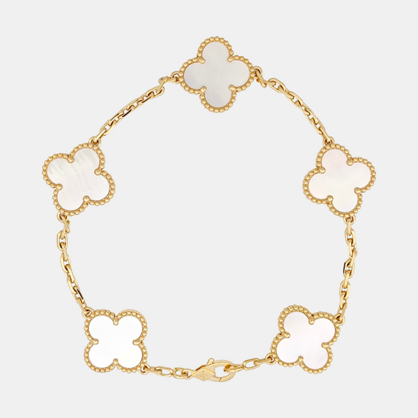 Vintage Alhambra 18k Gold Bracelet
