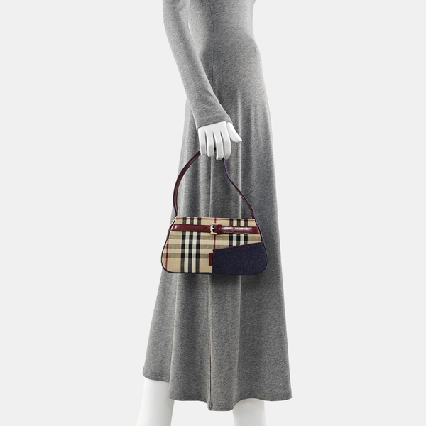 Canvas Top Handle Bag Beige