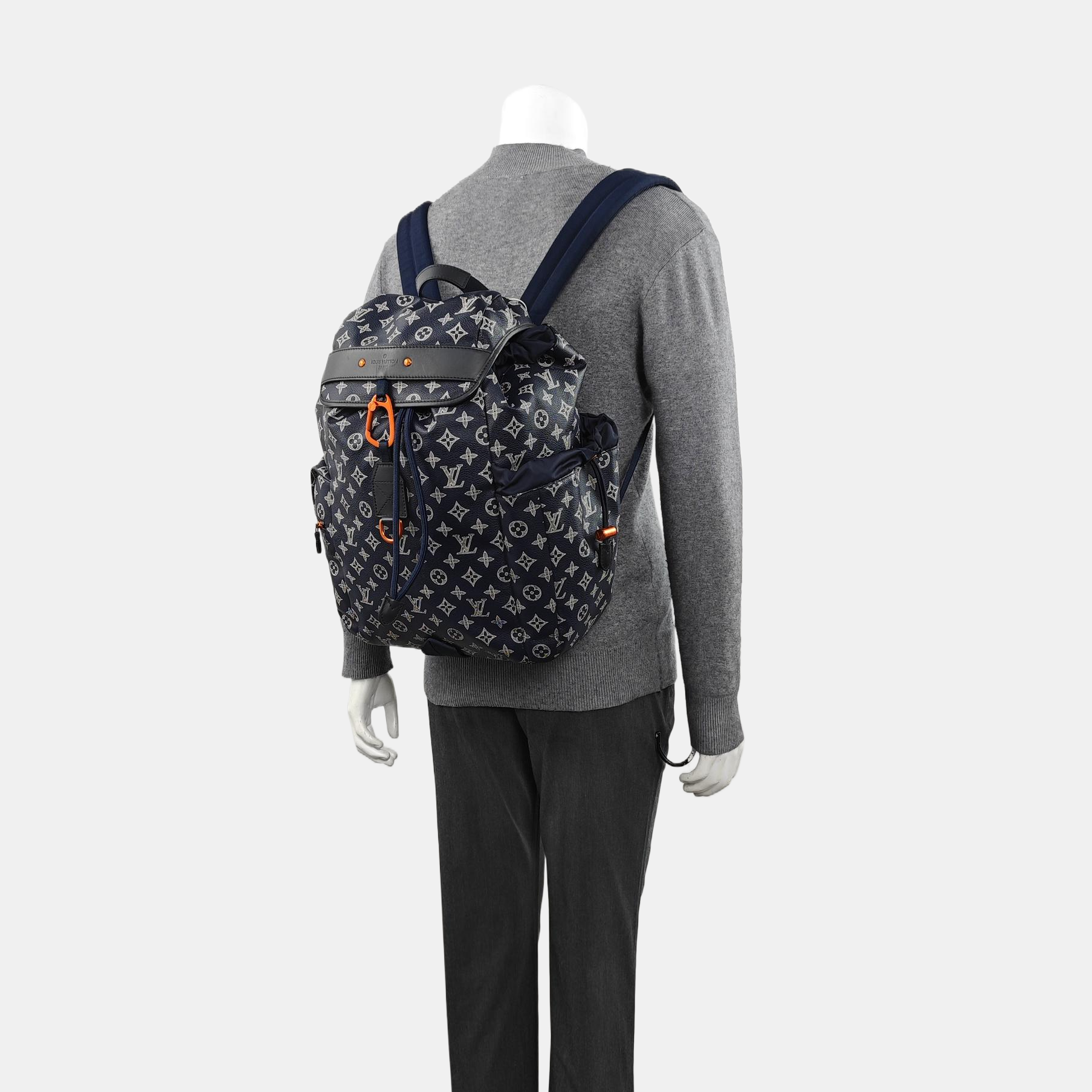 DISCOVERY Monogram Coated Canvas Blue