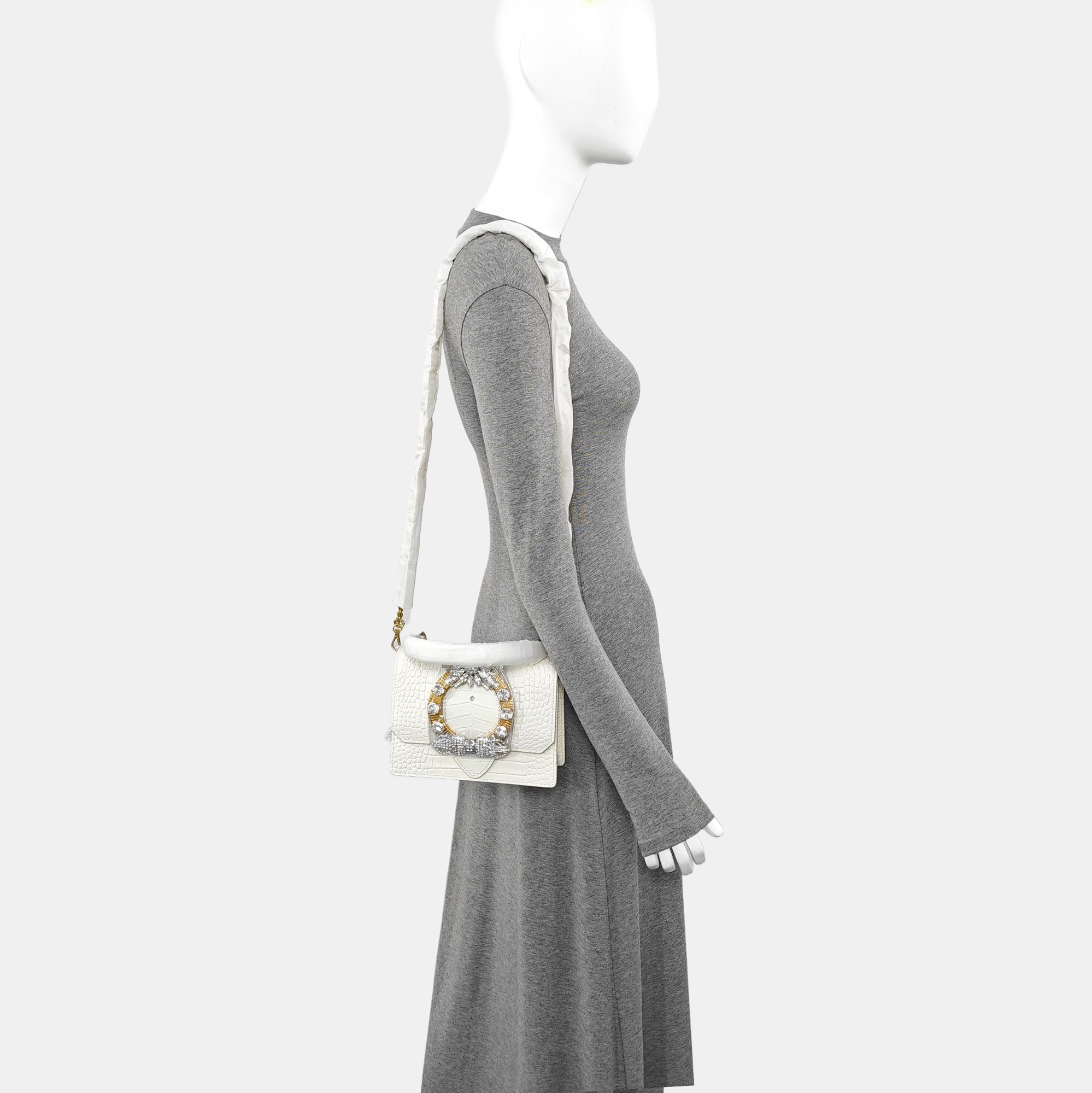 Miu Lady Calfskin White