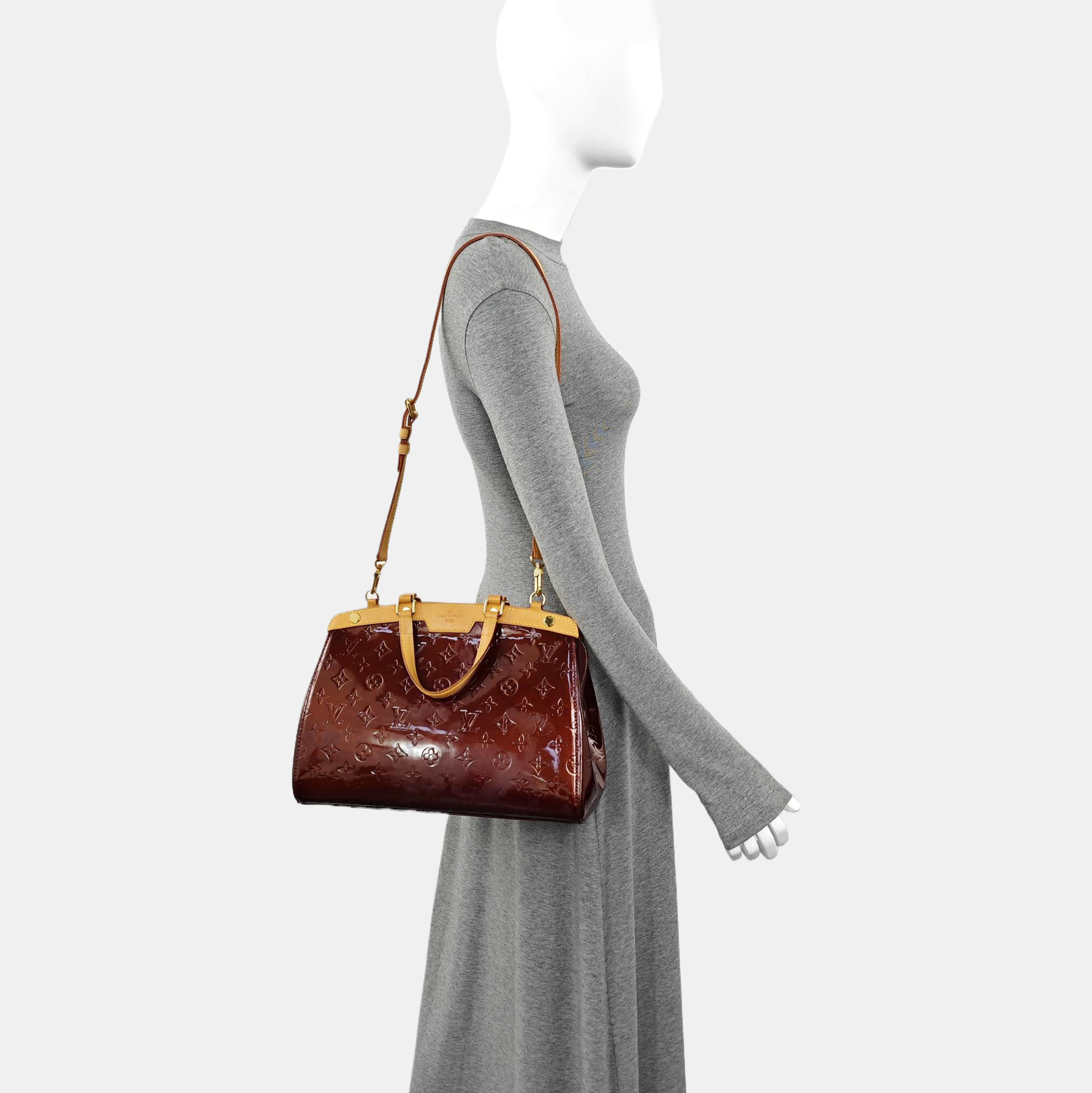 BREA Monogram Patent Leather Red