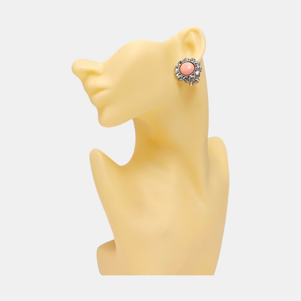 Metal Silver Clip On Earrings