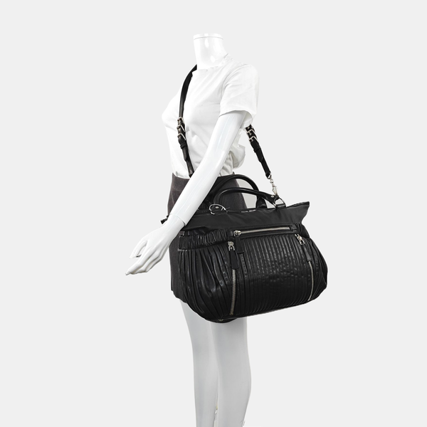Large Leather Black