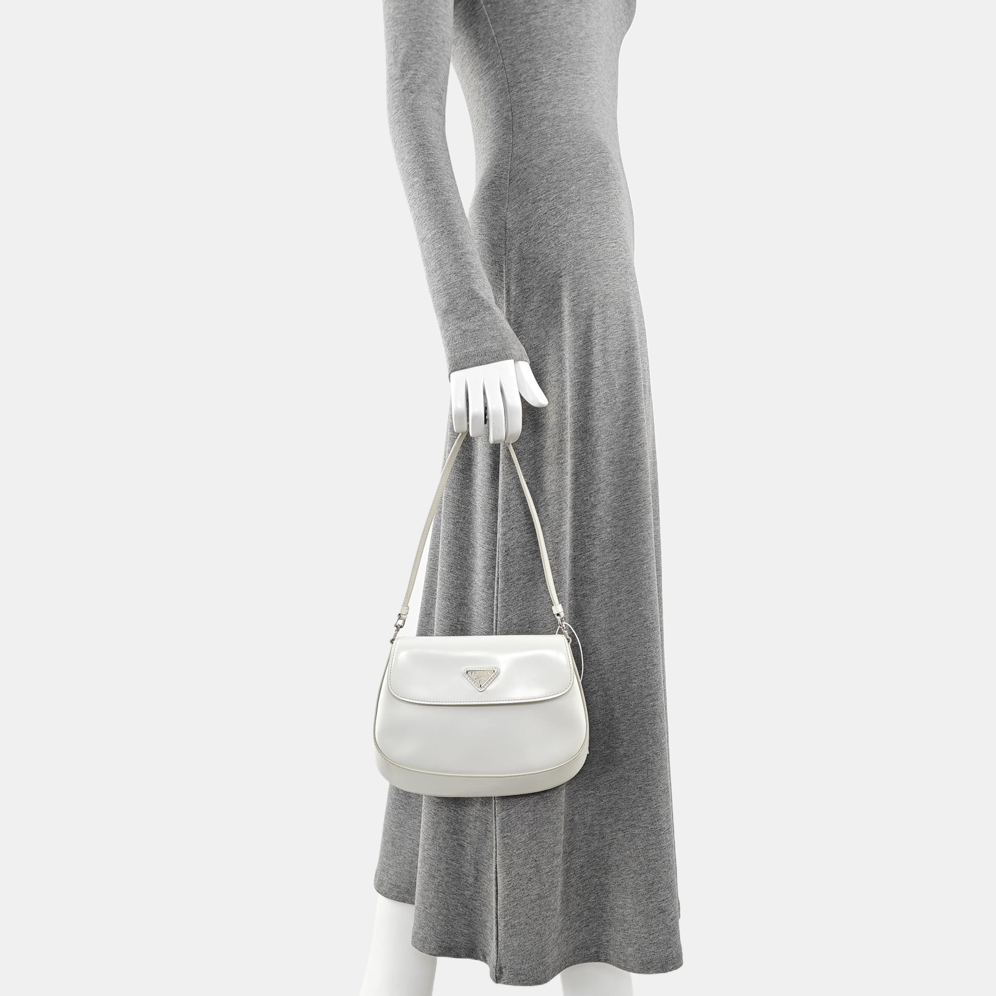 Cleo Saffiano Calfskin White