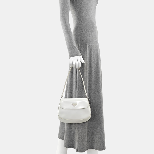 Cleo Saffiano Calfskin White
