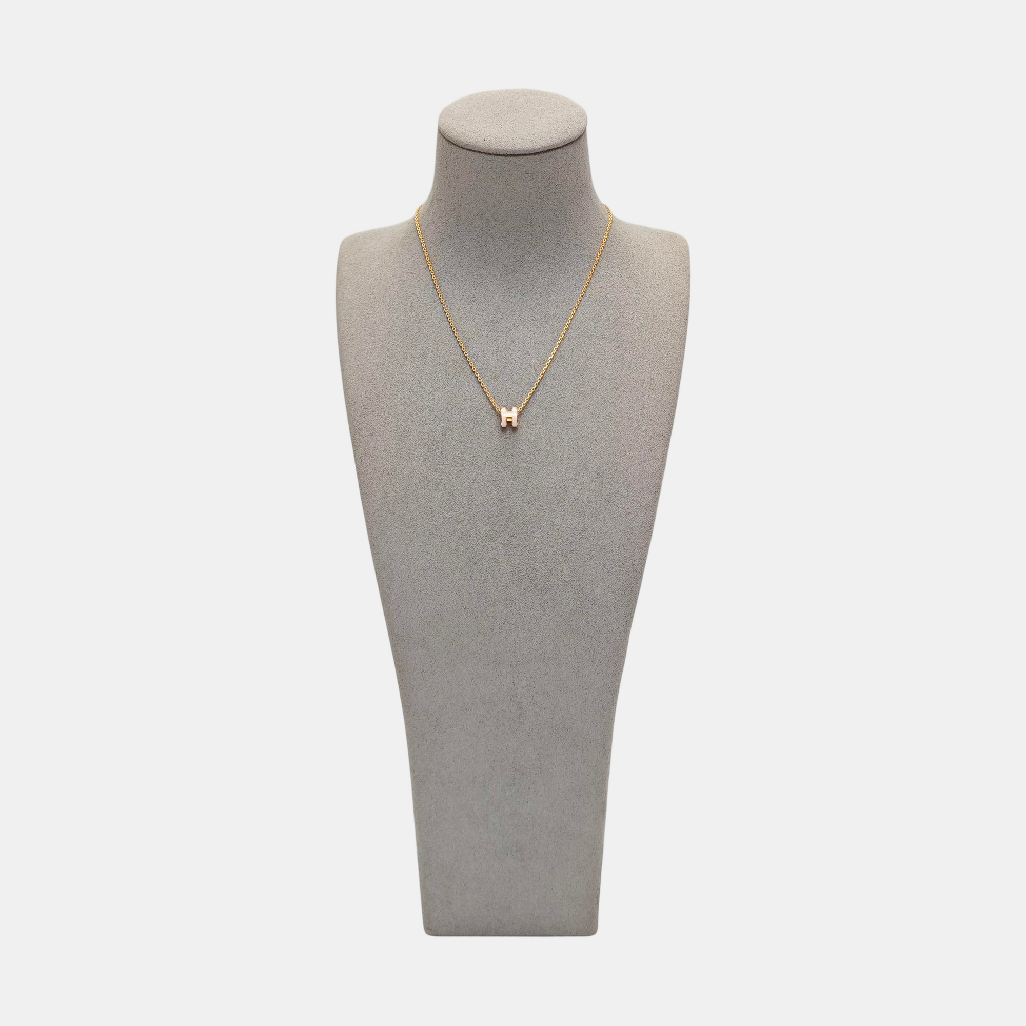 Pop H Metal Rose Gold Necklace