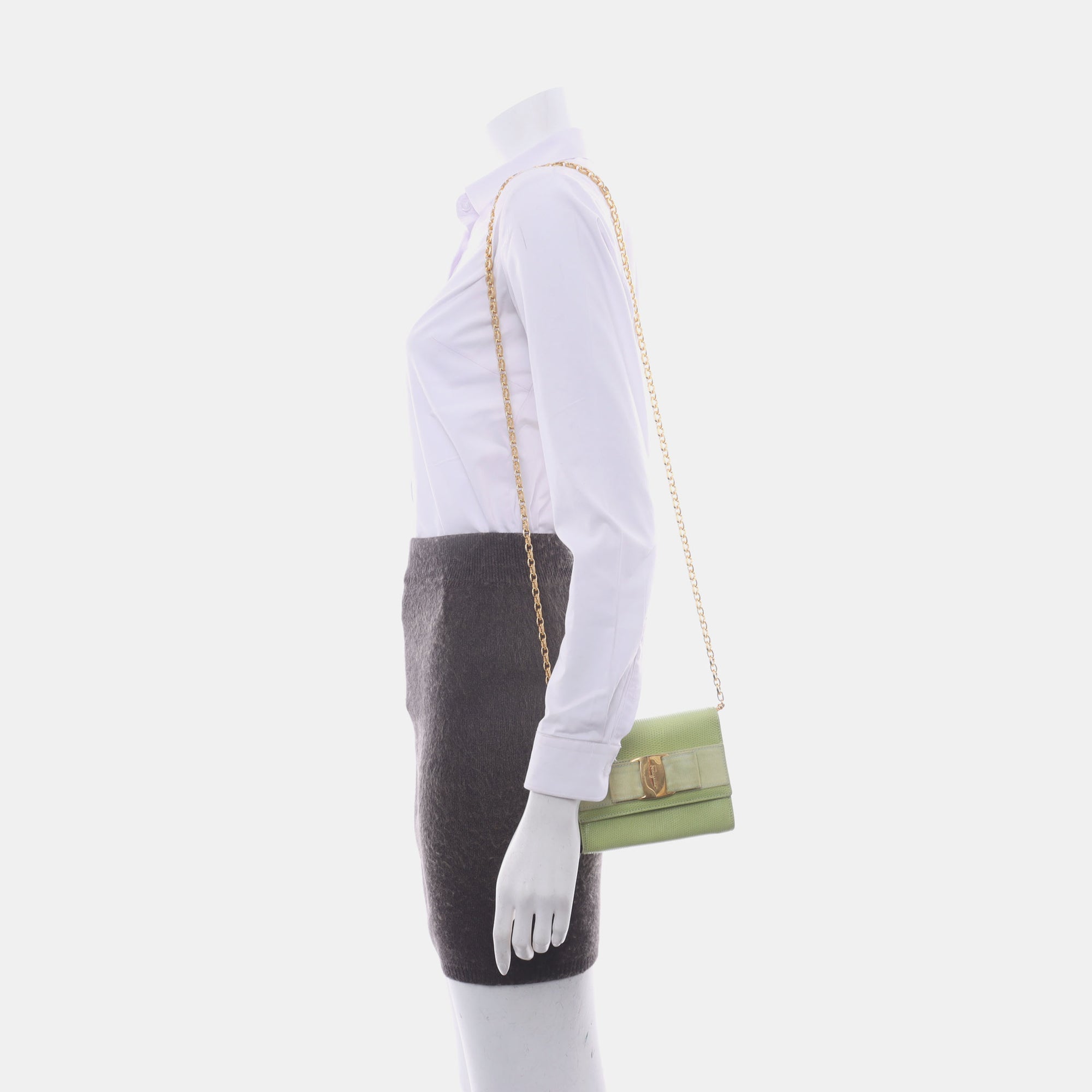 Calfskin Tote Bag Green