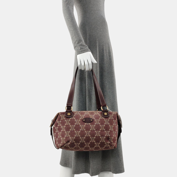 Canvas Top Handle Bag Purple