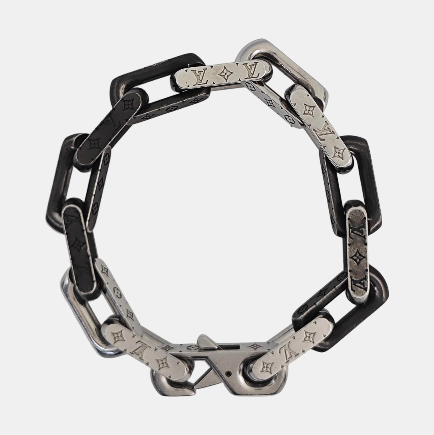 MONOGRAM CHAIN Metal Silver Bracelet