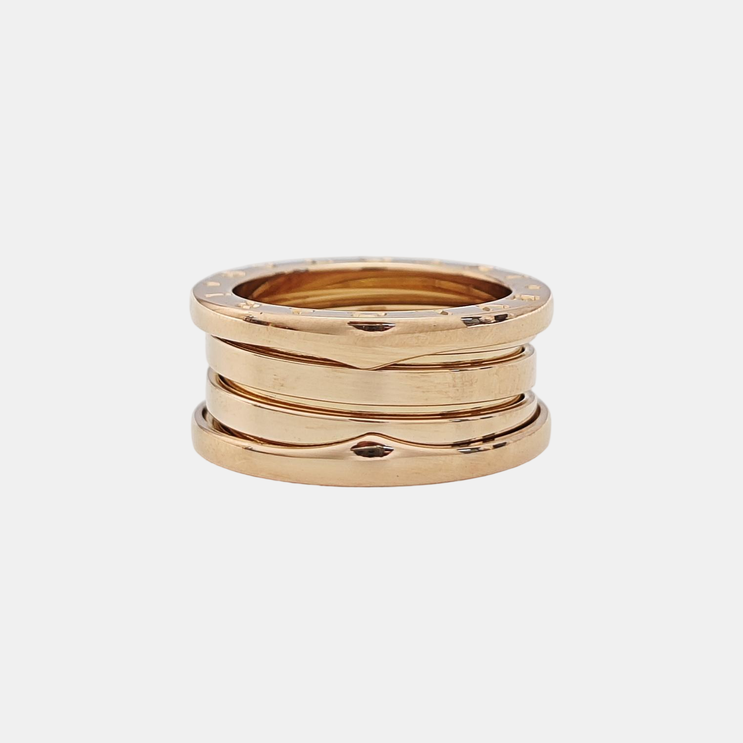 B.ZERO1 18k Rose Gold Ring EU 50