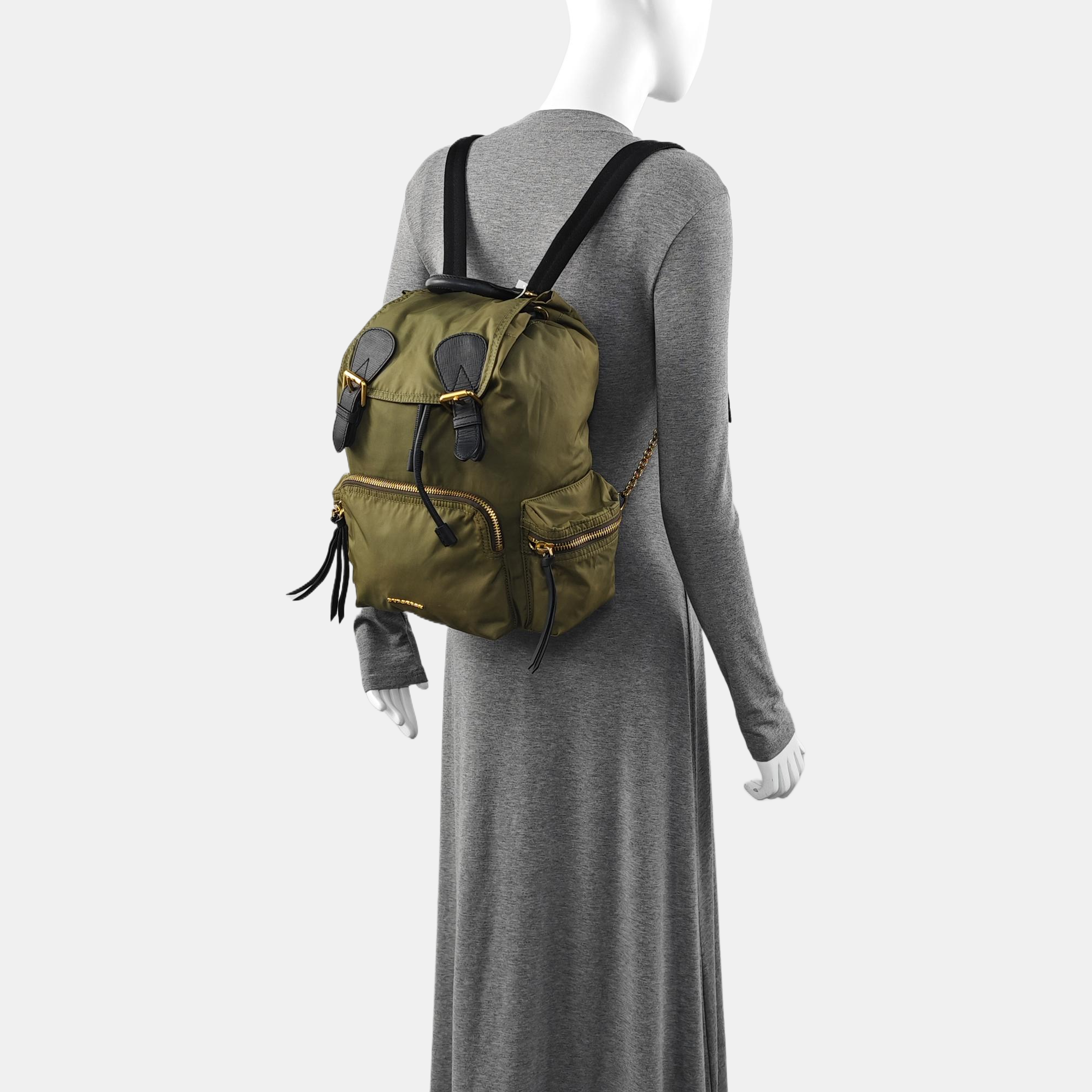The Rucksack Large Nylon Green