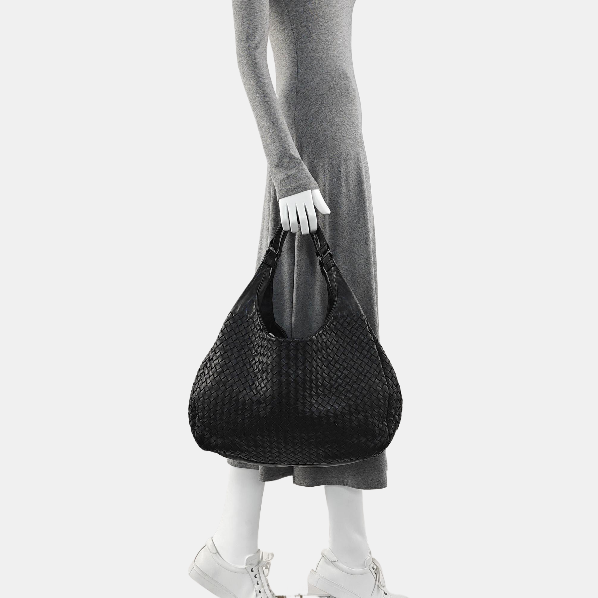 Calfskin Shoulder Bag Black