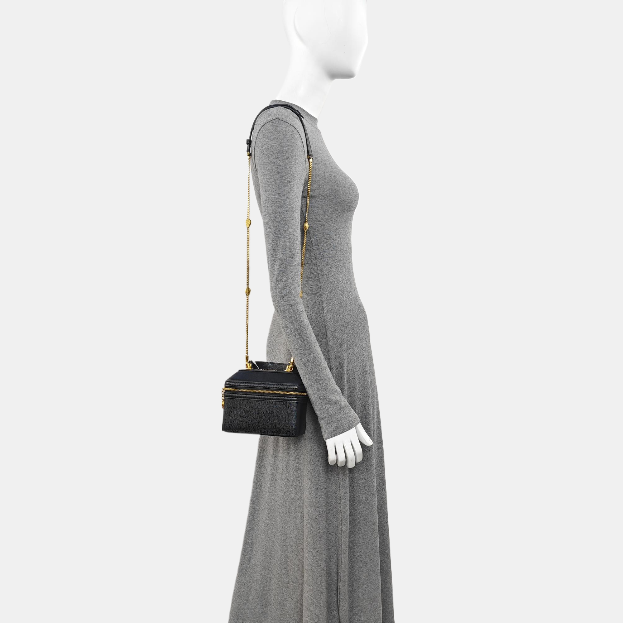 Calfskin Shoulder Bag Black