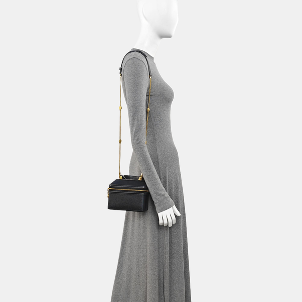 Calfskin Shoulder Bag Black