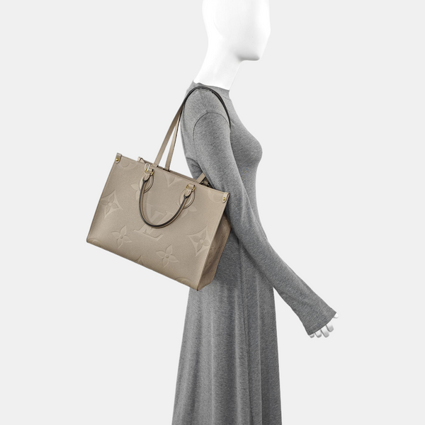ONTHEGO MM Monogram Calfskin Gray