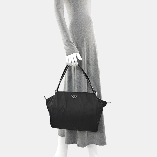 Nylon Tote Bag Black