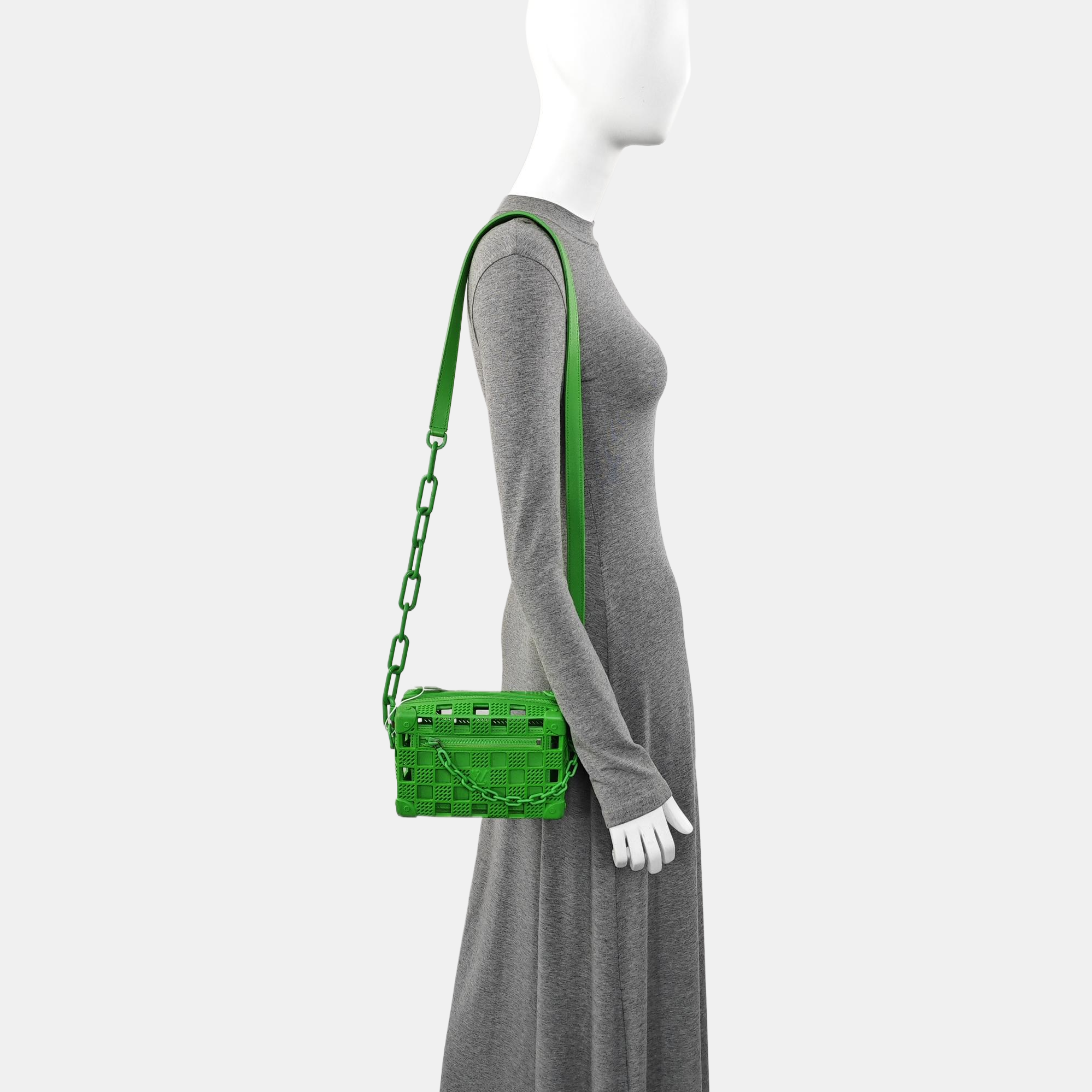 SOFT TRUNK Damier Rubber Green