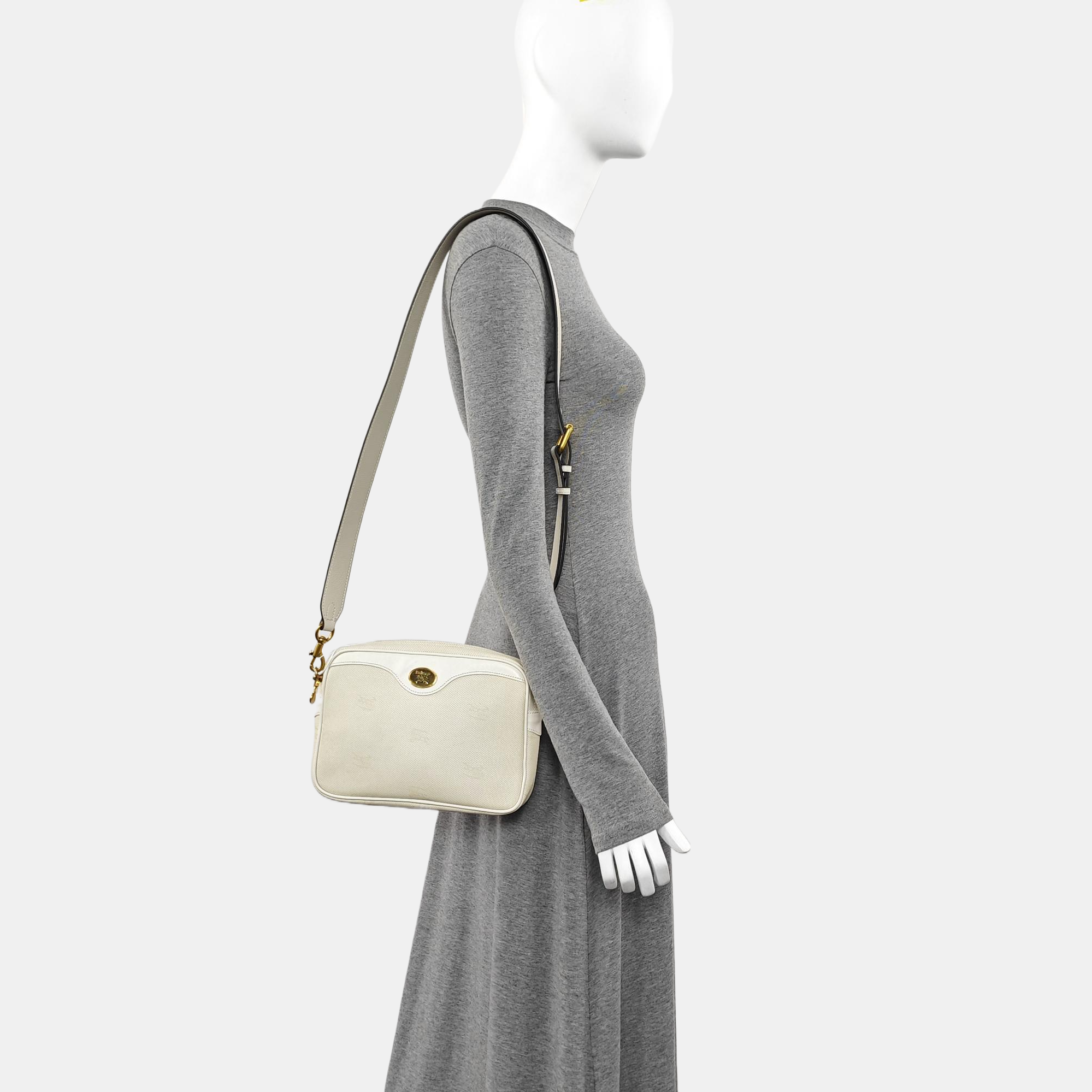 Canvas Shoulder Bag Beige