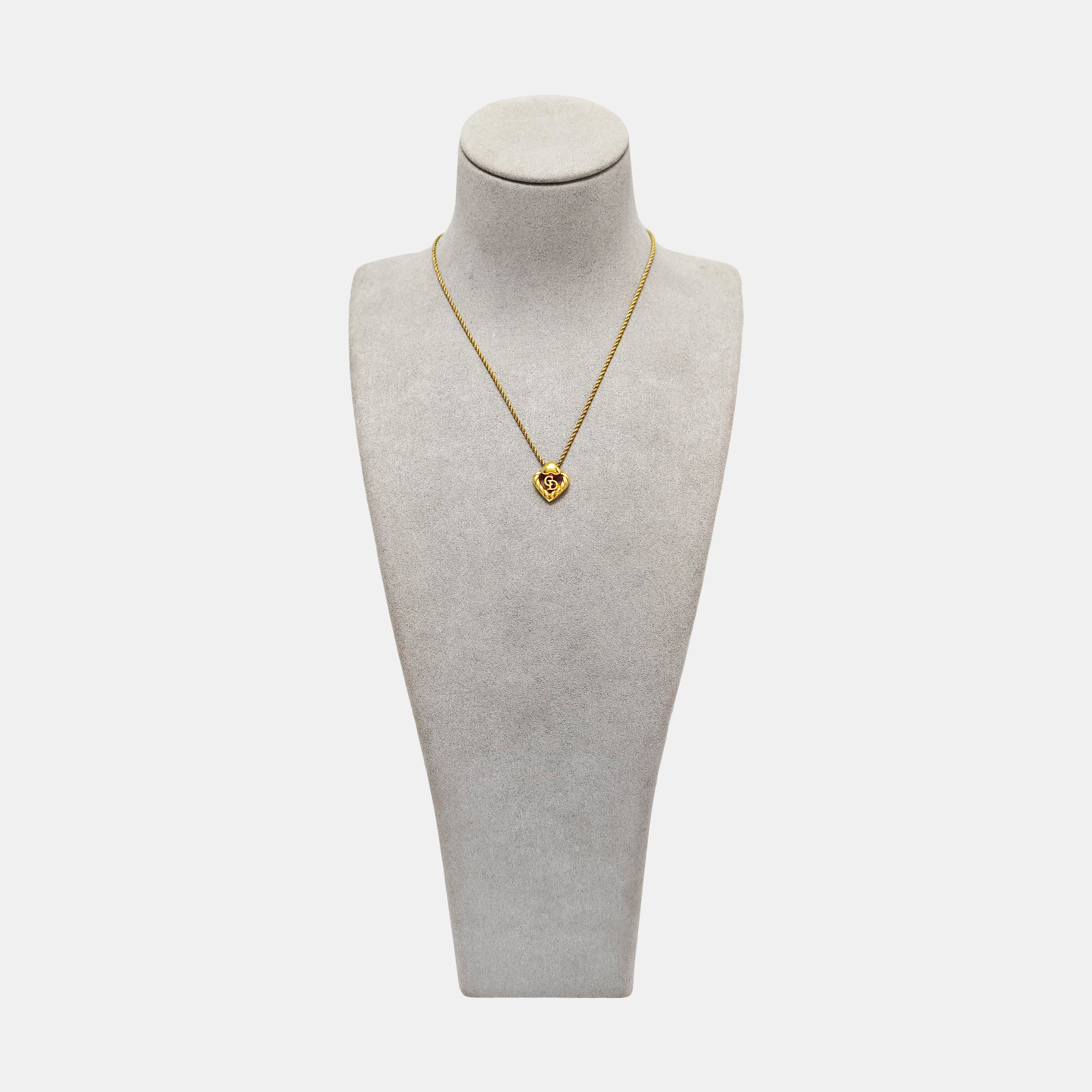 Petit CD Metal Gold Necklace