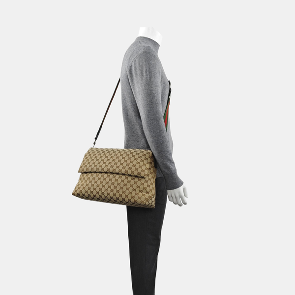 Canvas Shoulder Bag Brown