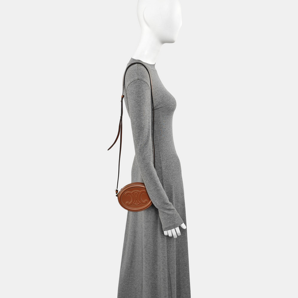 TRIOMPHE Small Calfskin Brown